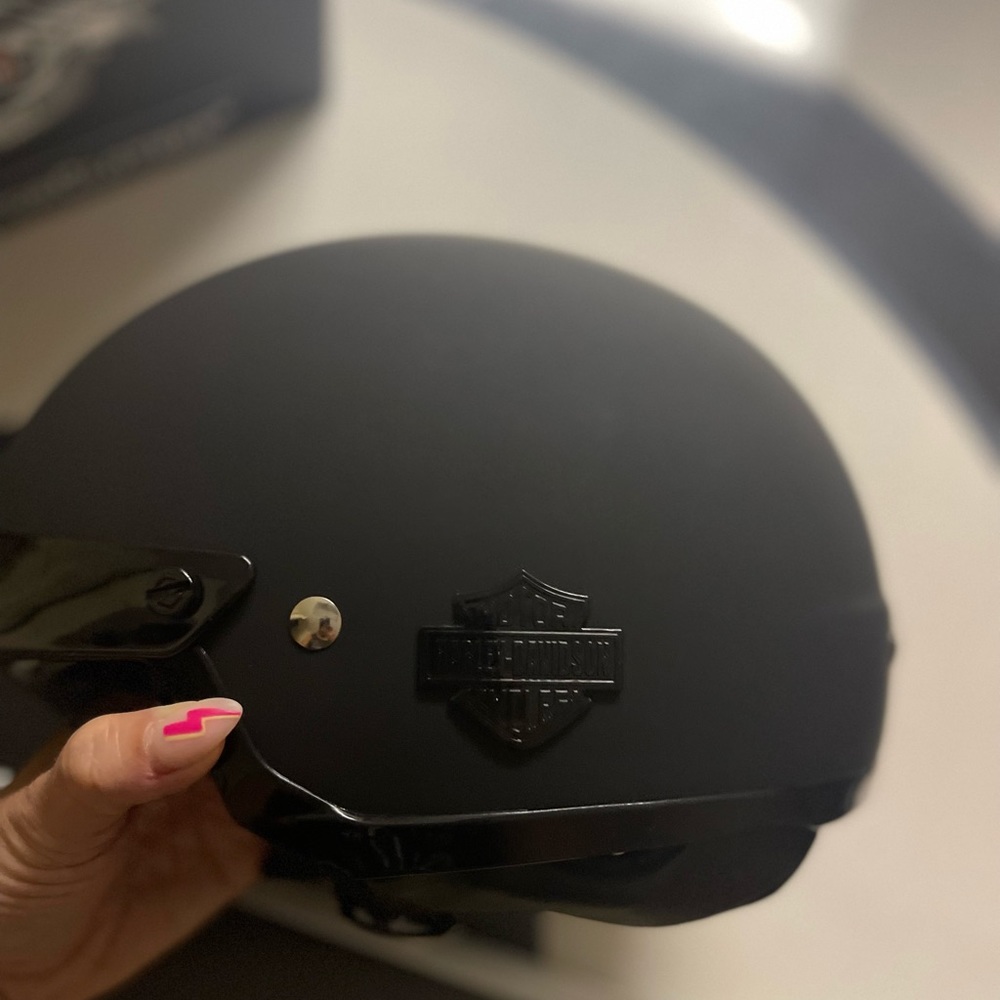 harley-davidson DOT helmet brand new in box never used dust bag and tags
